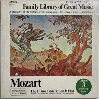 The Piano  Concerto In B Flat - Funk &amp; Wagnalls Family Library Of Great Music - Album 3 - Wolfgang Amadeus Mozart Used Vinyl LP Record (VG)