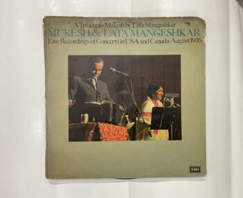 A Tribute to Mukesh by Lata Mangeshkar: Mukesh &amp; Lata Mangeshkar Live Recordings of Concerts in USA and Canada - August 1976 - Lata Mangeshkar Used Vinyl LP Record