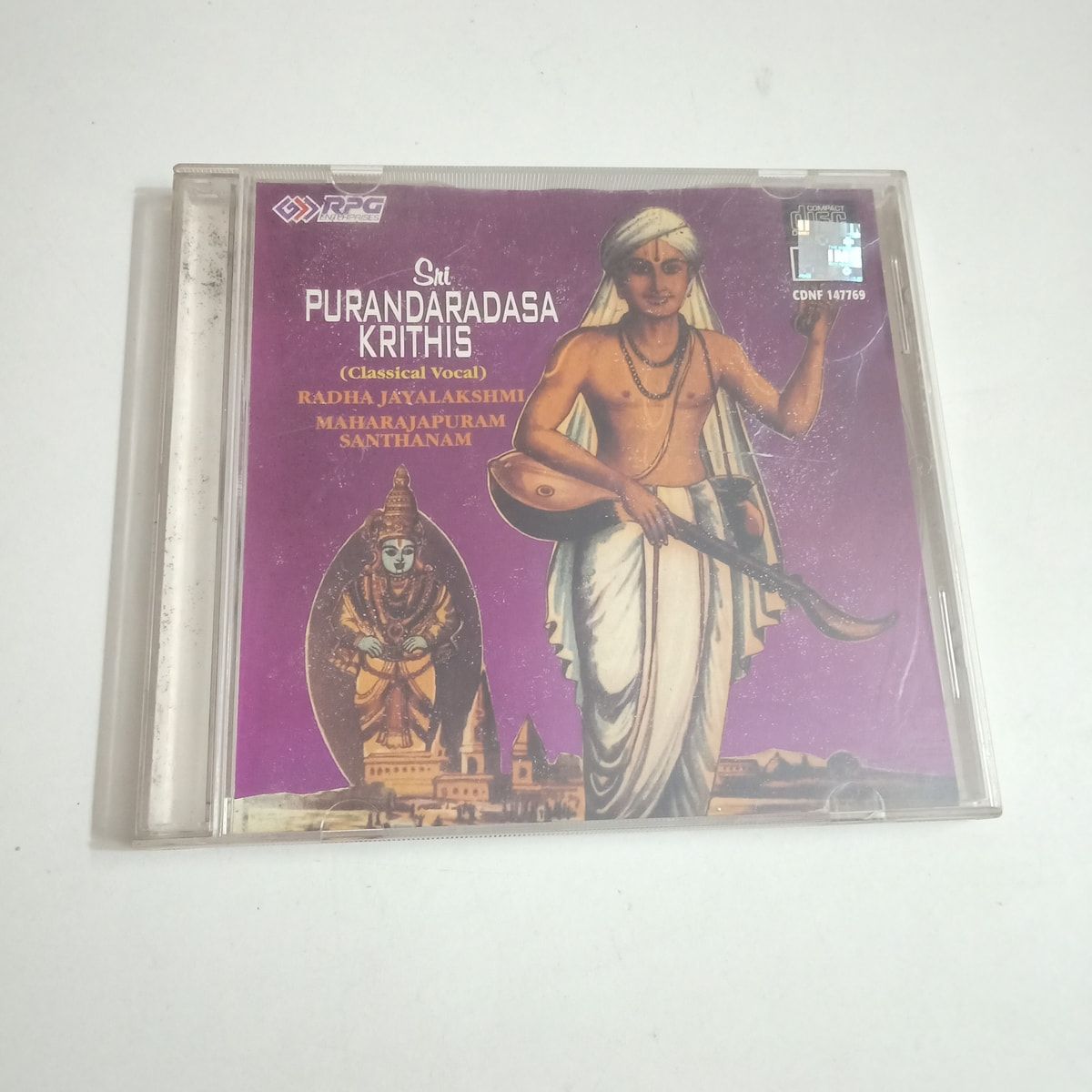 Sri Purandaradasa Krithis - Radha Jayalakshmi, Maharajapuram Santhanam Used Audio CD